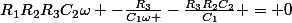 R_{1}R_{2}R_{3}C_{2}\omega -\frac{R_{3}}{C_{1}\omega }-\frac{R_{3}R_{2}C_{2}}{C_{1}} = 0