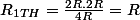 R_{1TH}=\frac{2R.2R}{4R}=R