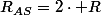 R_{AS}=2\cdot R
