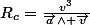 R_{c}=\frac{v^{3}}{\vec{a}\wedge \vec{v}}