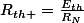 R_{th }=\frac{E_{th}}{R_N}