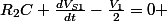 R_2C \frac{dV_{S1}}{dt}-\frac{V_{1}}{2}=0 