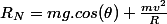 R_N=mg.cos(\theta)+\frac{mv^2}{R}