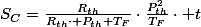 S_{C}=\frac{R_{th}}{R_{th}\cdot P_{th}+T_{F}}\cdot\frac{P_{th}^{2}}{T_{F}}\cdot t