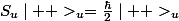 S_{u}\mid +>_{u}=\frac{\hbar}{2}\mid +>_{u}