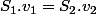 S_1.v_1=S_2.v_2