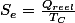 S_e=\frac{Q_\txt{reel}}{T_C}