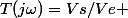 T(j\omega)=Vs/Ve 