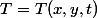 T=T(x,y,t)