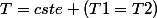 T=cste (T1=T2)