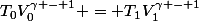 T_0V_0^{\gamma - 1} = T_1V_1^{\gamma - 1}