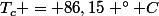 T_c = 86,15 ^\circ C