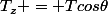 T_z = Tcos\theta