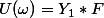U(\omega)=Y_1*F