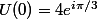 U(0)=4e^{i\pi/3}