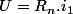 U=R_{n}.i_{1}
