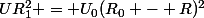 UR_1^2 = U_0(R_0 - R)^2
