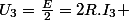 U_{3}=\frac{E}{2}=2R.I_{3} 