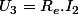 U_{3}=R_{e}.I_{2}