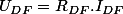 U_{DF}=R_{DF}.I_{DF}