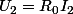 U_2=R_0I_2