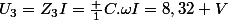 U_3=Z_3I=\frac {1}{C.\omega}I=8,32 V