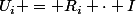 U_i = R_i \cdot I