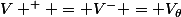 V ^+ = V^- = V_\theta