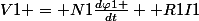 V1 = N1\frac{d\varphi1 }{dt} +R1I1