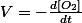 V=-\frac{d[O_{2}]}{dt}