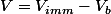 V=V_{imm}-V_b