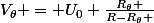 V_\theta = U_0 \frac{R_\theta }{R-R_\theta }