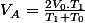 V_{A}=\frac{2V_{0}.T_{1}}{T_{1}+T_{0}}