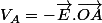 V_{A}=-\overrightarrow{E}.\overrightarrow{OA}