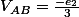 V_{AB}=\frac{-e_{2}}{3}