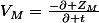 V_{M}=\frac{-\partial Z_{M}}{\partial t}