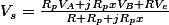 V_{s}=\frac{R_{p}V_{A}+jR_{p}xV_{B}+RV_{e}}{R+R_{p}+jR_{p}x}