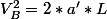 V_B^2=2*a'*L