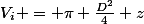 V_i = \pi \frac{D^2}{4} z