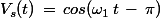 V_s(t)\,=\,cos(\omega_1\,t\,-\,\pi)