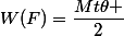 W(F)=\dfrac{Mt\theta }{2}