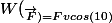 W(_{\vec{F})=Fvcos(10)
