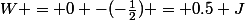 W = 0 -(-\frac{1}{2}) = 0.5 J
