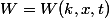 W=W(k,x,t)