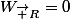 W_{\vec R}=0