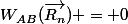 W_{AB}(\vec{R_n}) = 0