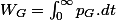 W_{G}=\intop_{0}^{\infty}p_{G}.dt
