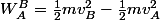 W_A^B=\frac{1}{2}mv_B^2-\frac{1}{2}mv_A^2