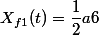 X_{f1}(t)=\dfrac{1}{2}a6