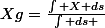 Xg=\frac{\int X ds}{\int ds }